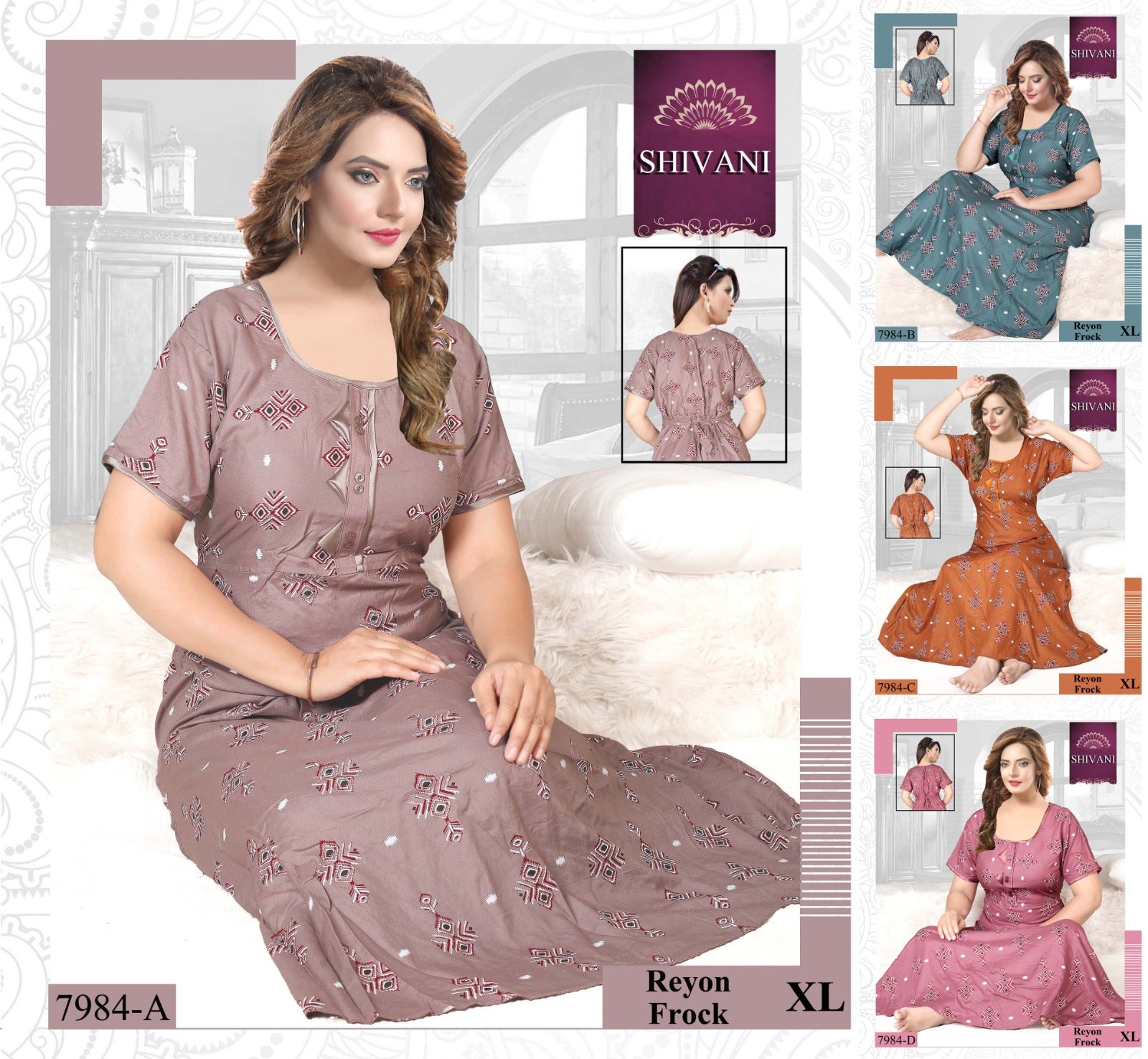 Rayon Frock 2011 Shivani Night Gowns