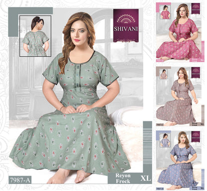 Rayon Frock 2011 Shivani Night Gowns