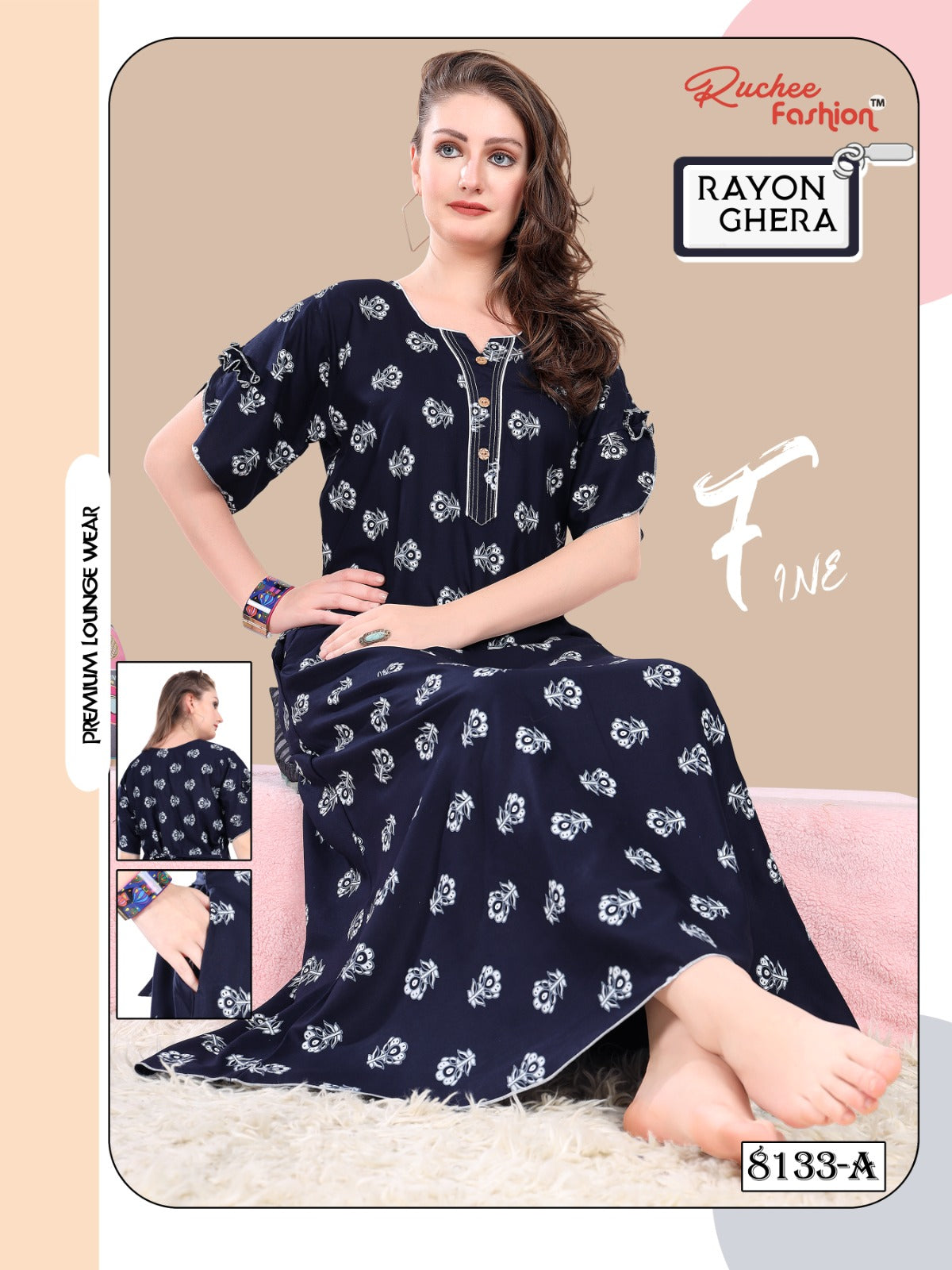 Rayon Ghera 3110 Ruchee Fashion Night Gowns