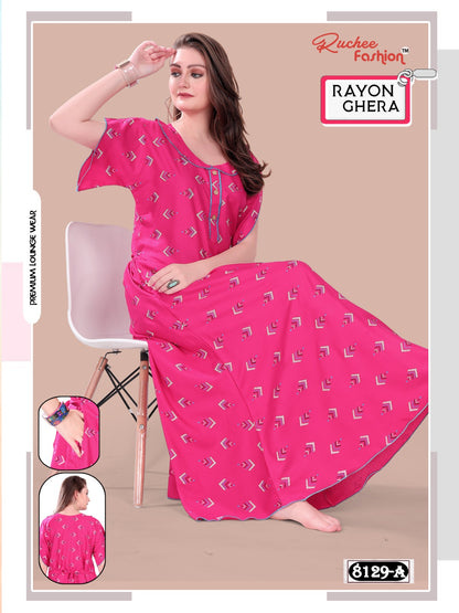 Rayon Ghera 3110 Ruchee Fashion Night Gowns