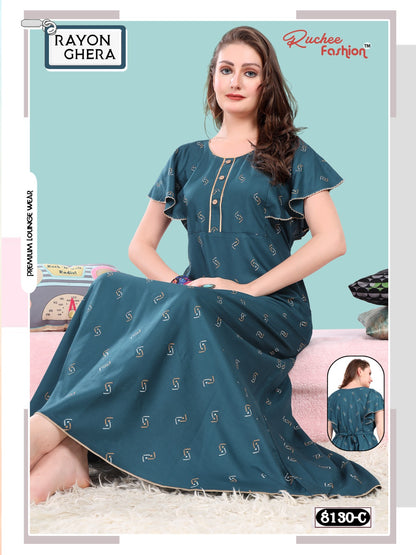 Rayon Ghera 3110 Ruchee Fashion Night Gowns