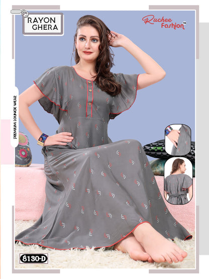 Rayon Ghera 3110 Ruchee Fashion Night Gowns
