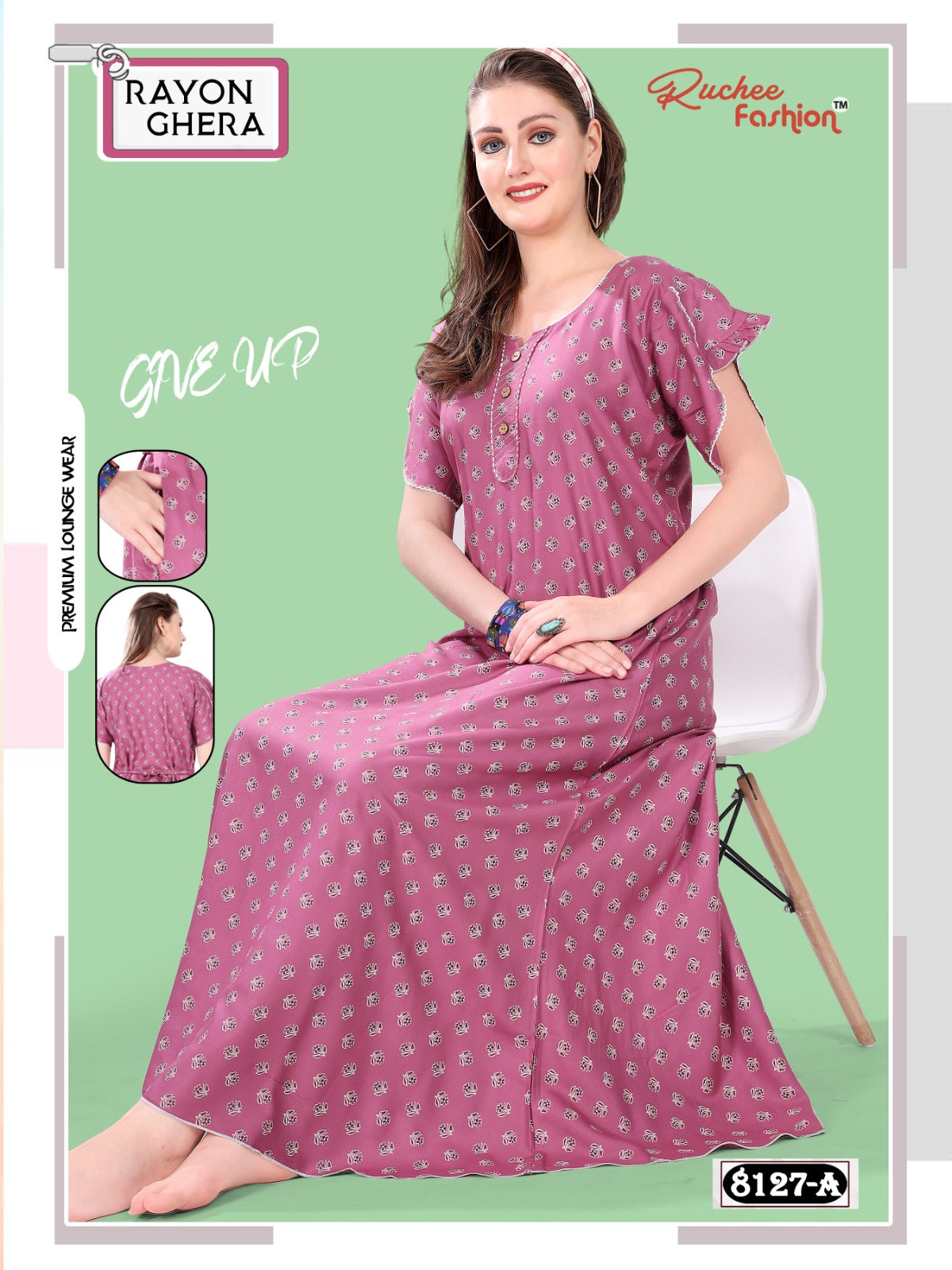 Rayon Ghera 3110 Ruchee Fashion Night Gowns