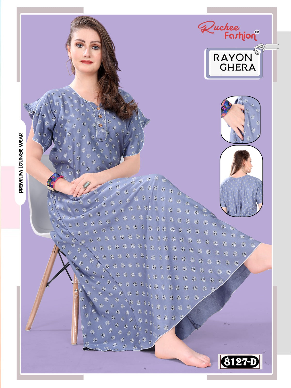 Rayon Ghera 3110 Ruchee Fashion Night Gowns