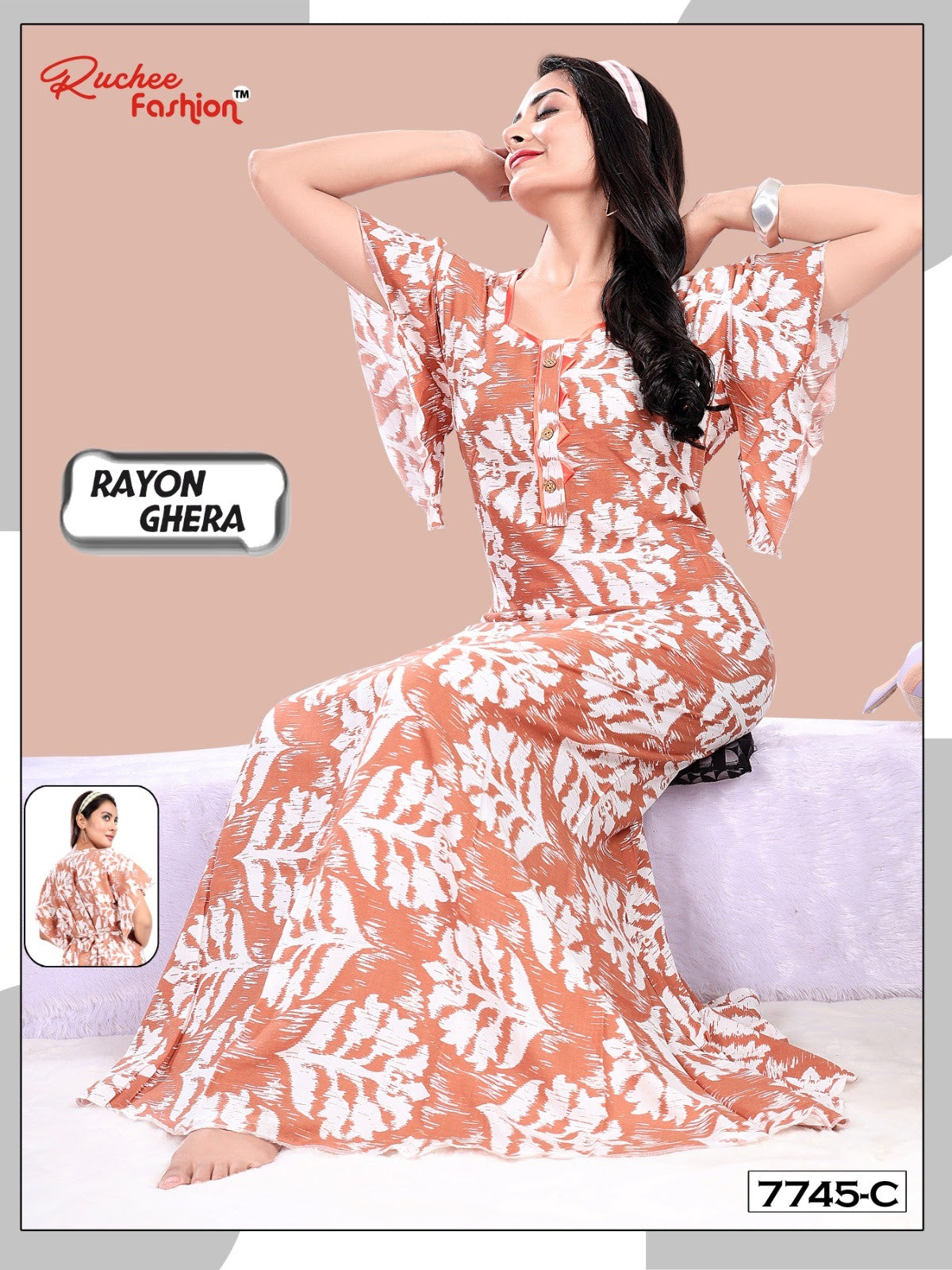 Rayon Ghera B Ruchee Fashion Night Gowns