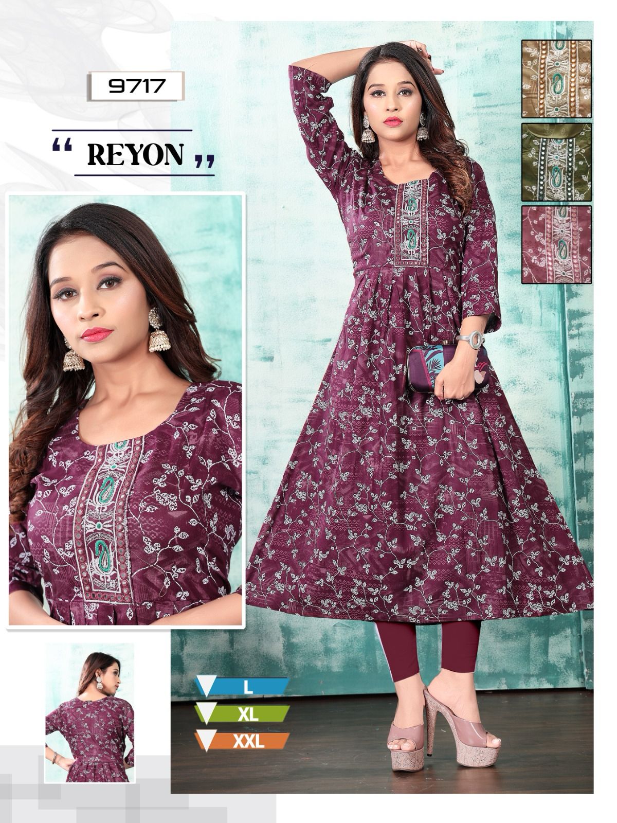 Rayon Mmc Anarkali Kurtis
