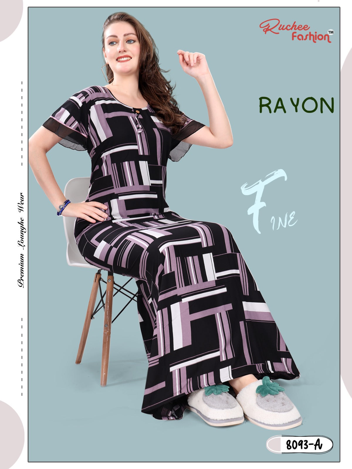 Rayon Ruchee Fashion Night Gowns