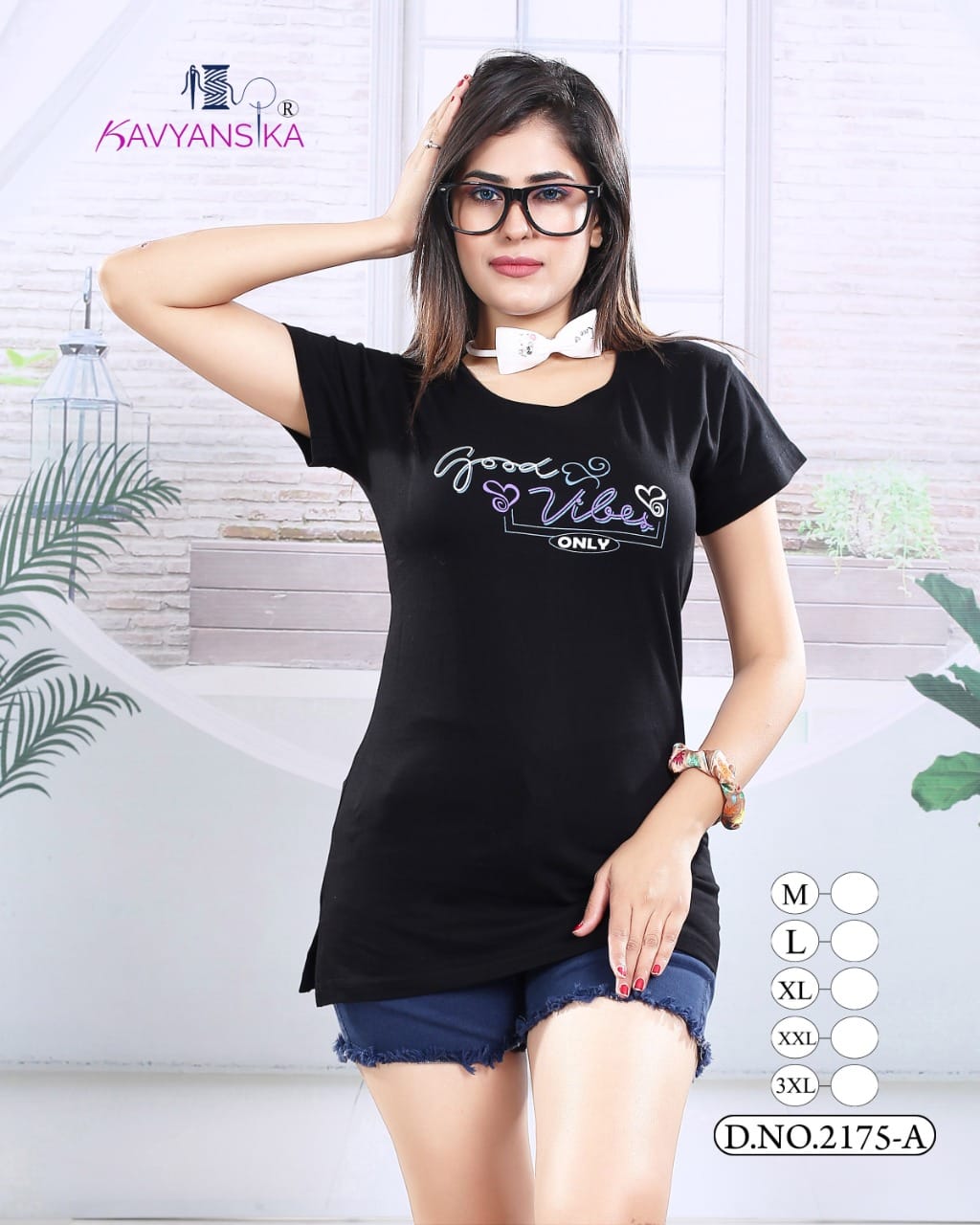Ready At Store-Vol 2175 Kavyansika Hosiery Cotton Women Long Tshirt