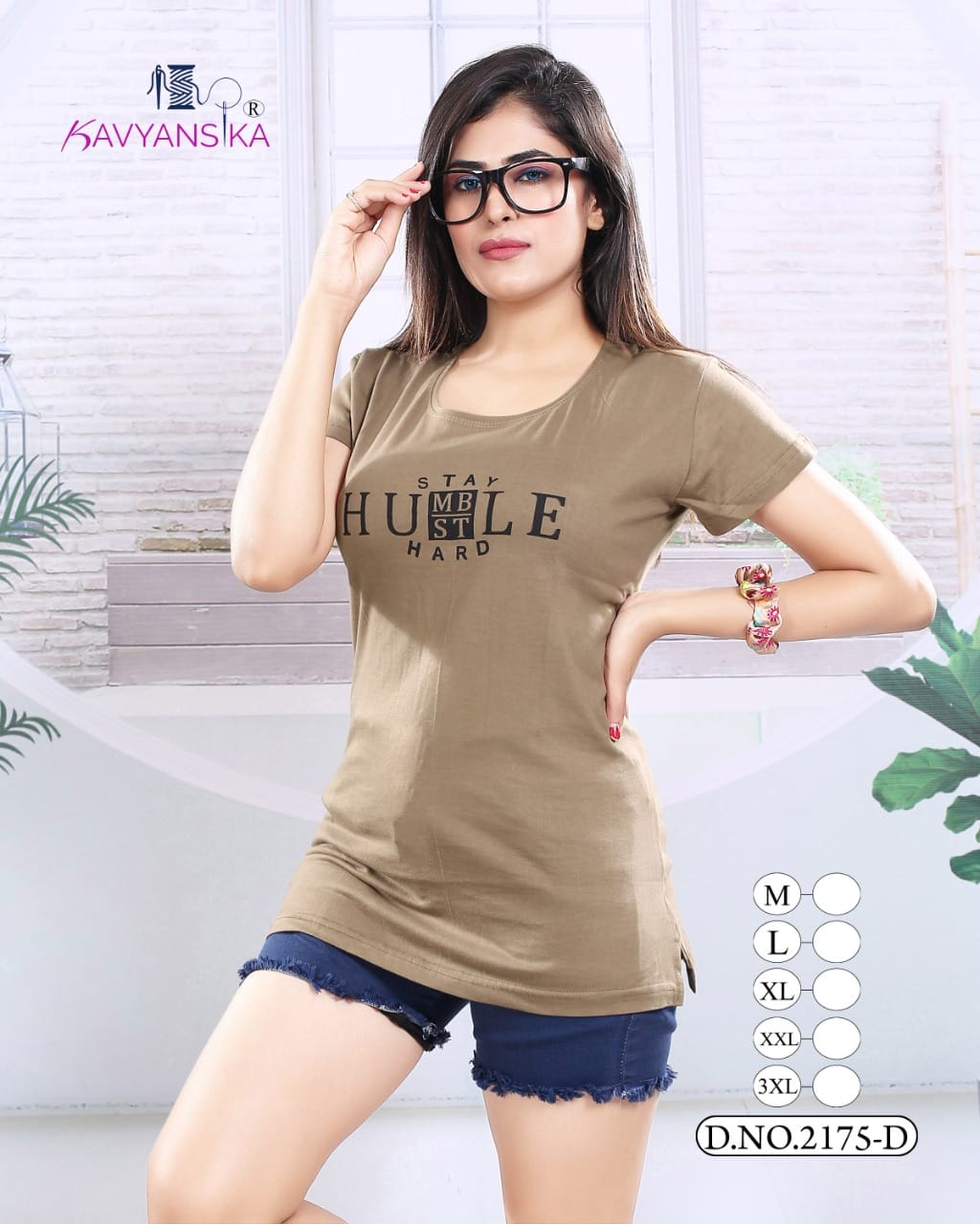 Ready At Store-Vol 2175 Kavyansika Hosiery Cotton Women Long Tshirt