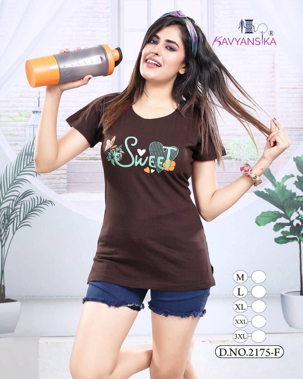 Ready At Store-Vol 2175 Kavyansika Hosiery Cotton Women Long Tshirt
