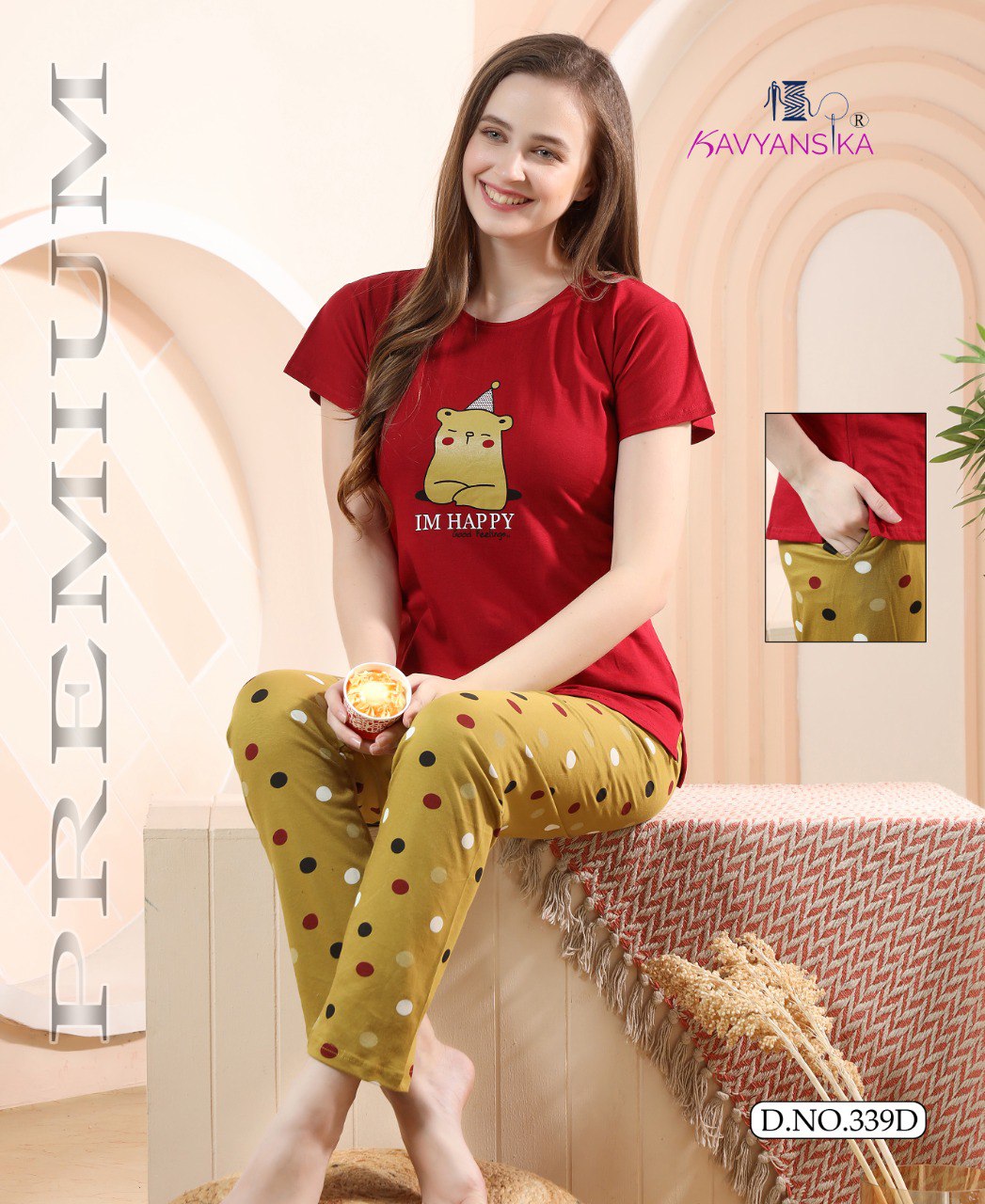 Ready At Store-Vol 339 Kavyansika Hosiery Cotton Pyjama Night Suits