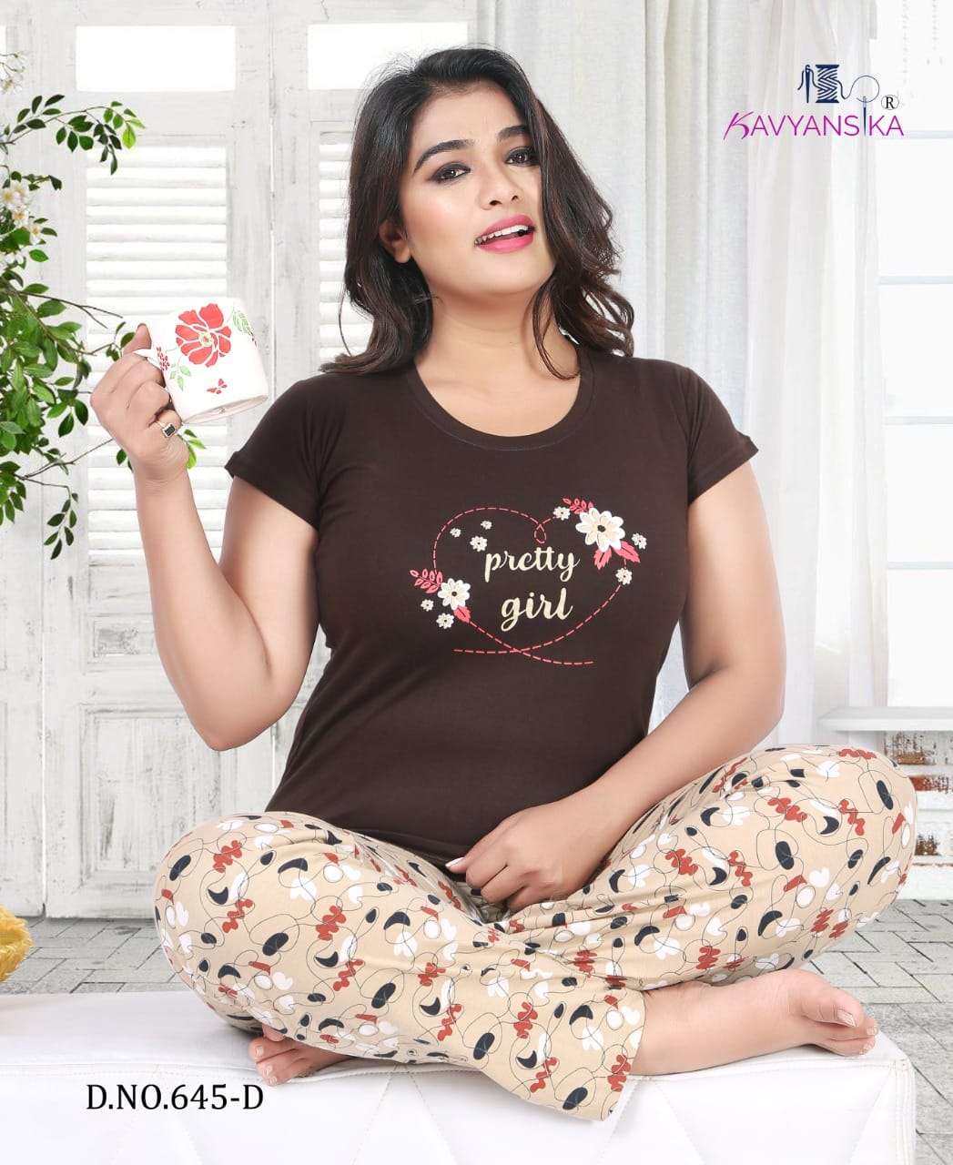 Ready At Store-Vol 645 Kavyansika Hosiery Cotton Pyjama Night Suits
