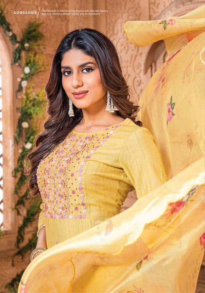 Real Touch Vol 3 Af Viscose Readymade Pant Style Suits