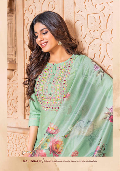 Real Touch Vol 3 Af Viscose Readymade Pant Style Suits