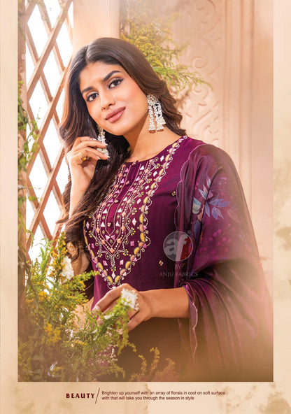 Real Touch Vol 3 Af Viscose Readymade Pant Style Suits