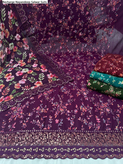 Recharge Nayandeep Georgette Salwar Suits