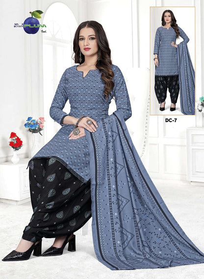 Reeya Vol 1 Black Plum Readymade Cotton Patiyala Suits