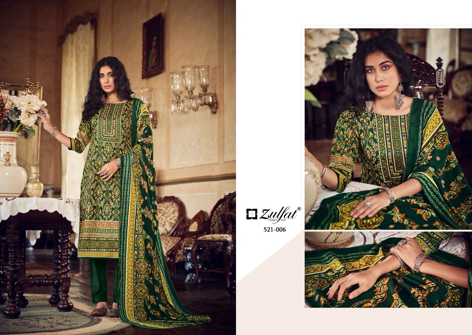 Rehnuma Zulfat Designer Pashmina Suits