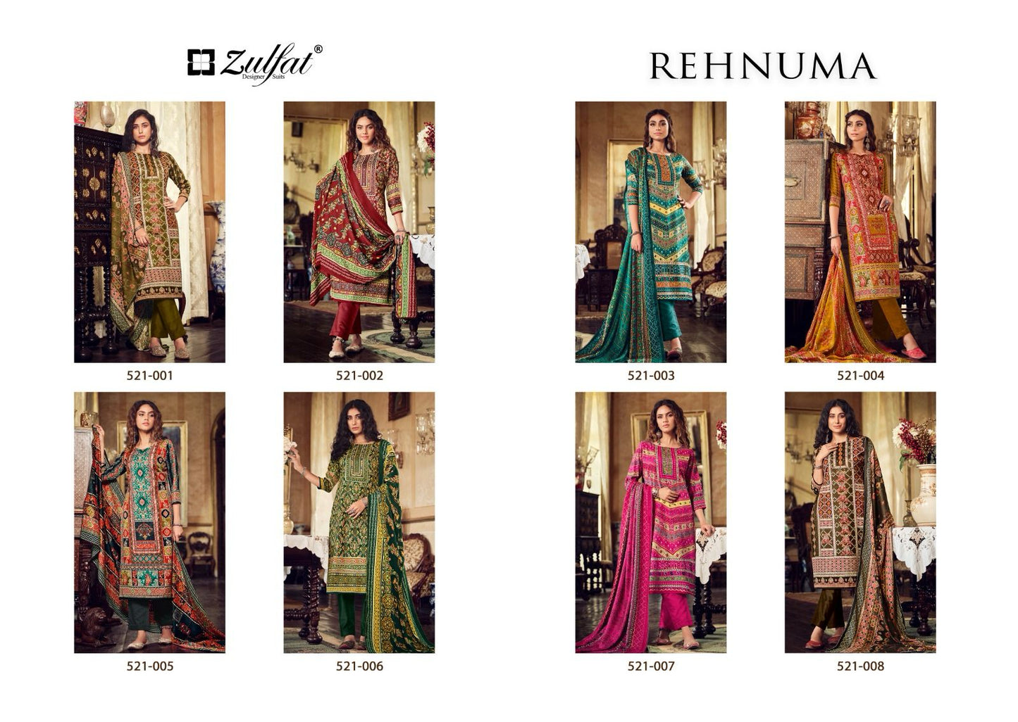 Rehnuma Zulfat Designer Pashmina Suits