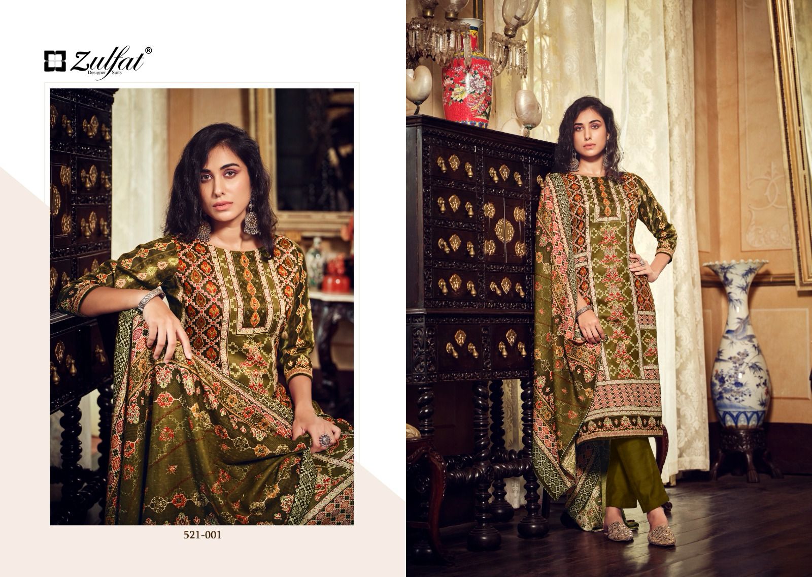 Rehnuma Zulfat Designer Pashmina Suits