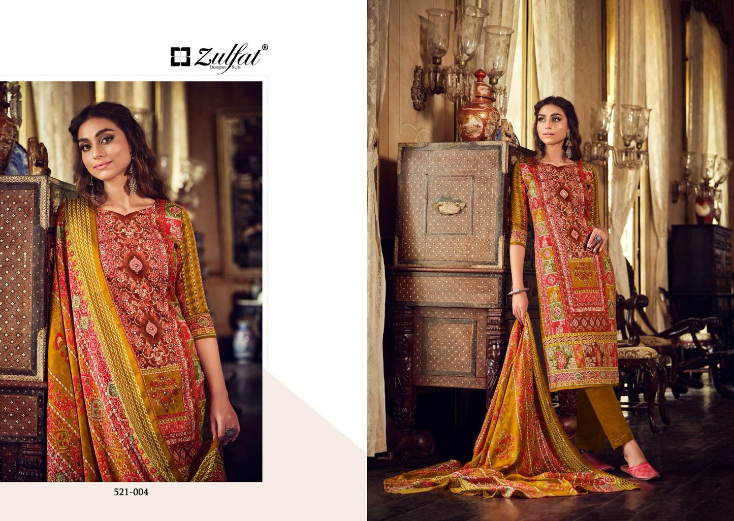 Rehnuma Zulfat Designer Pashmina Suits