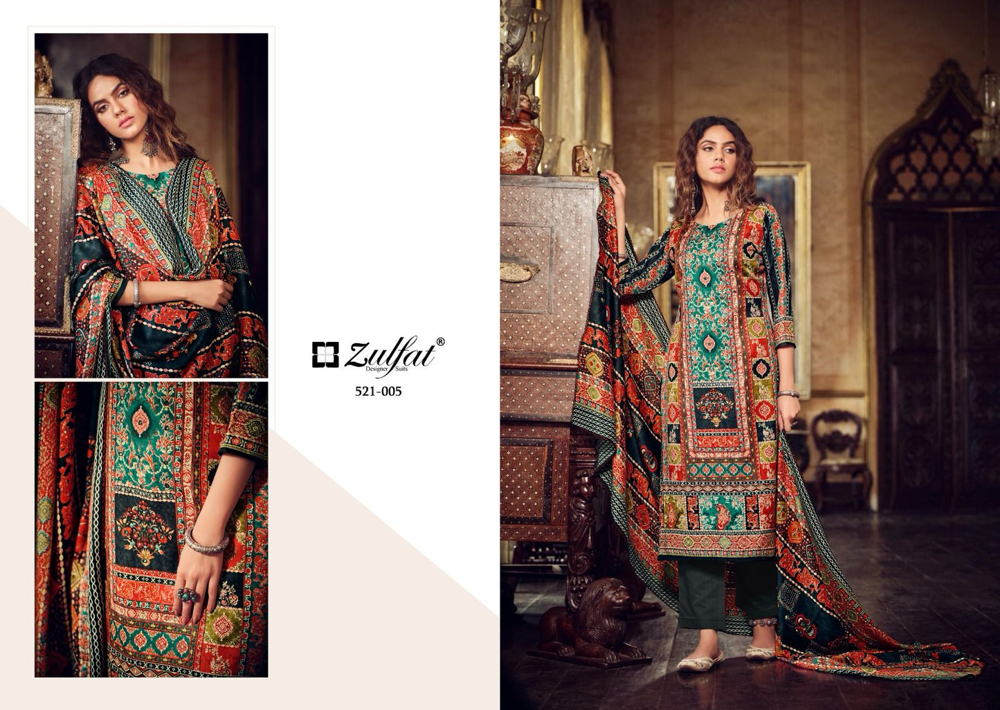 Rehnuma Zulfat Designer Pashmina Suits