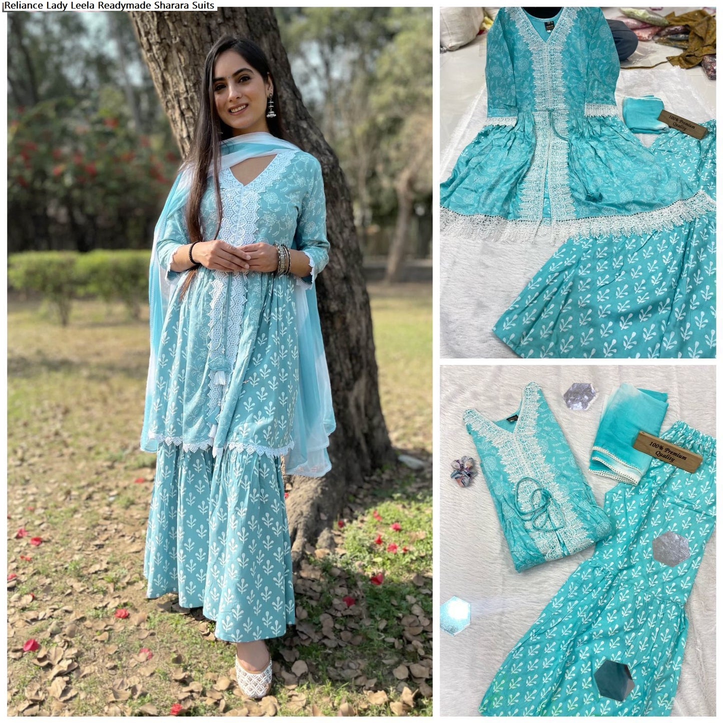 Reliance Lady Leela Rayon Cotton Readymade Sharara Suits