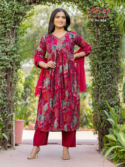 Resham Vol 9 Ossm Chanderi Readymade Pant Style Suits