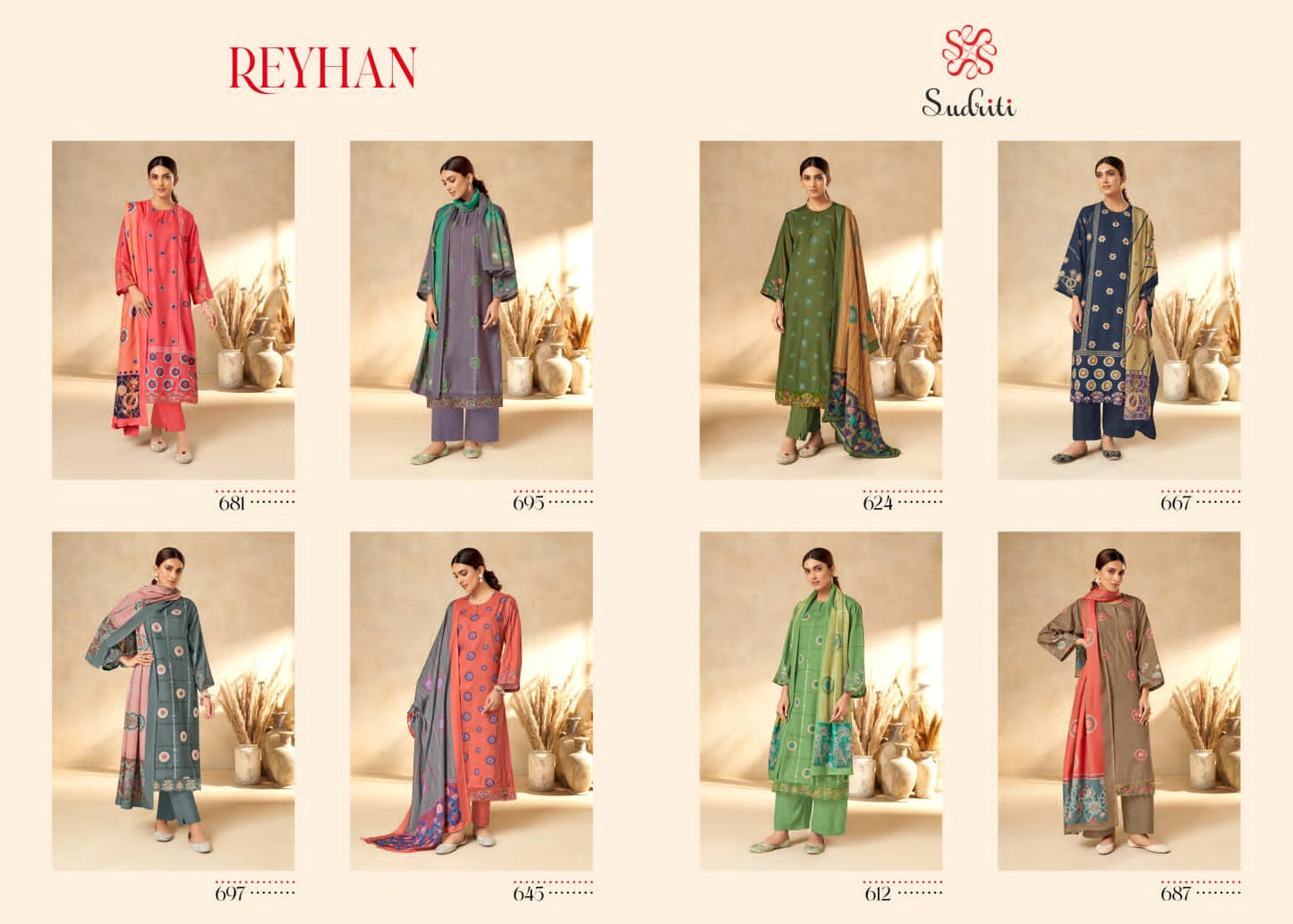 Reyhan Sudriti Sahiba Pashmina Suits