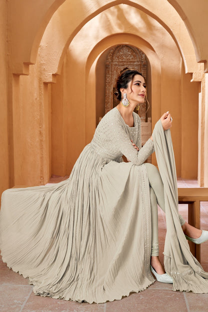Rhea Gulzar Georgette Readymade Pant Style Suits