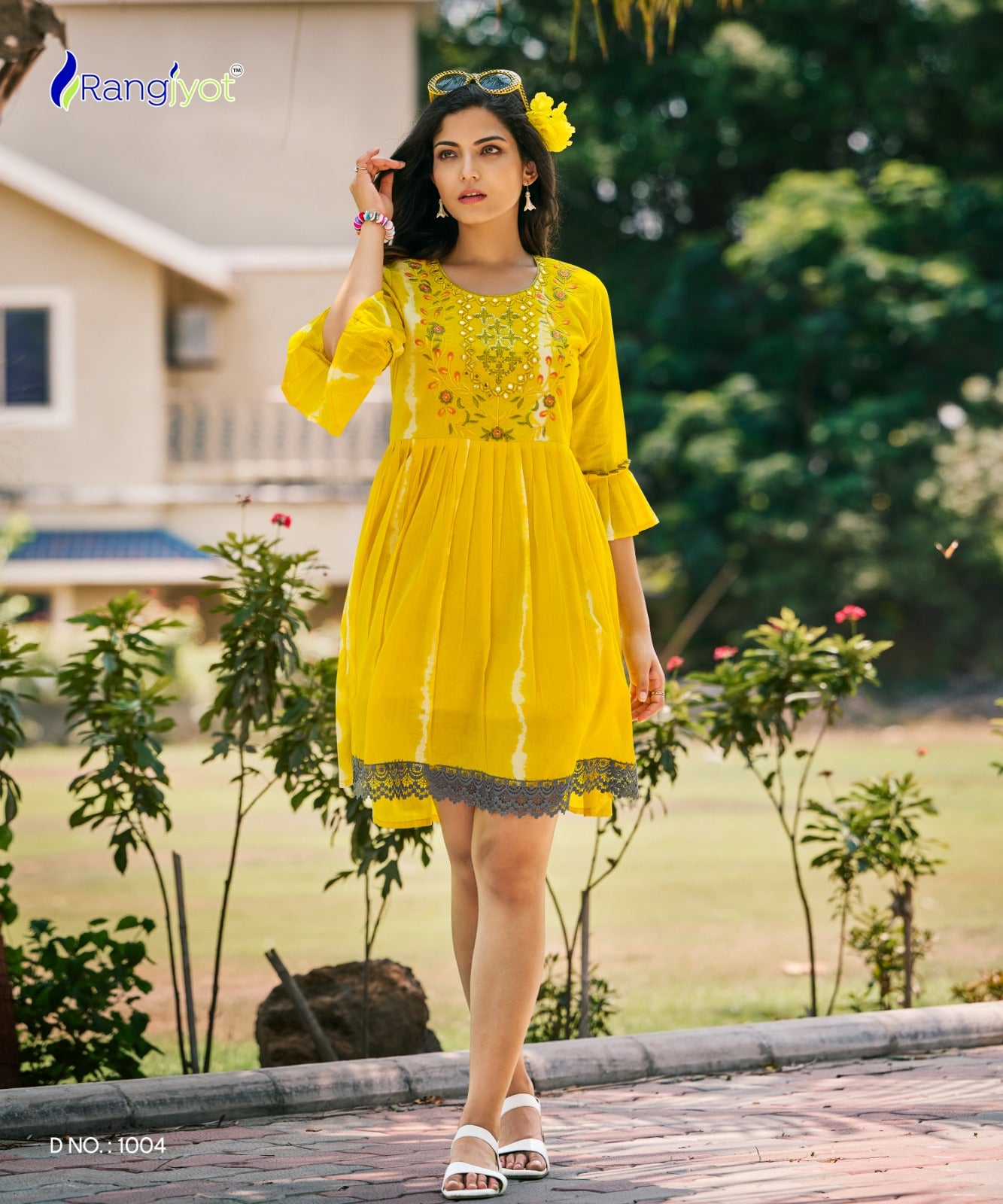 Rich Girl Rangjyot Cotton Mull Midi Dress