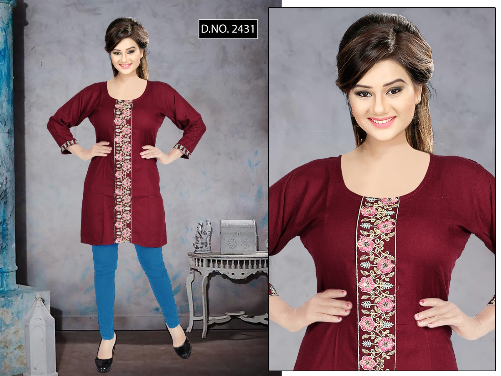 Rich Girl Trahul Rayon Stylish Short Tops