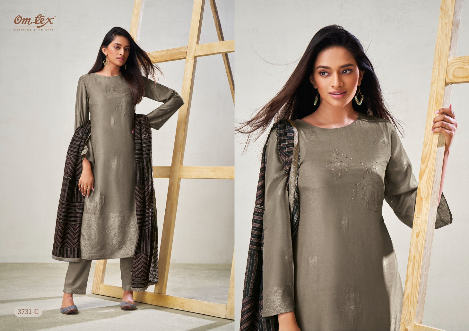 Rihana Omtex Silk Jacquard Pant Style Suits