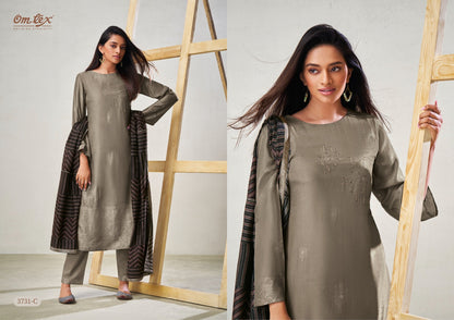 Rihana Omtex Silk Jacquard Pant Style Suits