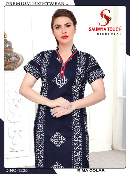 Rima-1001-B Saumya Touch Night Gowns