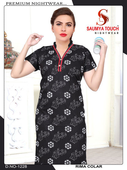 Rima-1001-B Saumya Touch Night Gowns