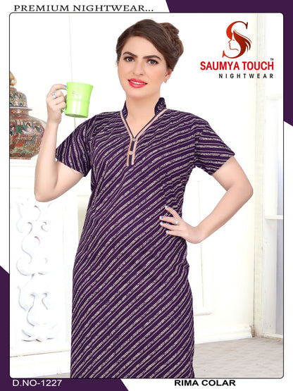 Rima-1001-B Saumya Touch Night Gowns