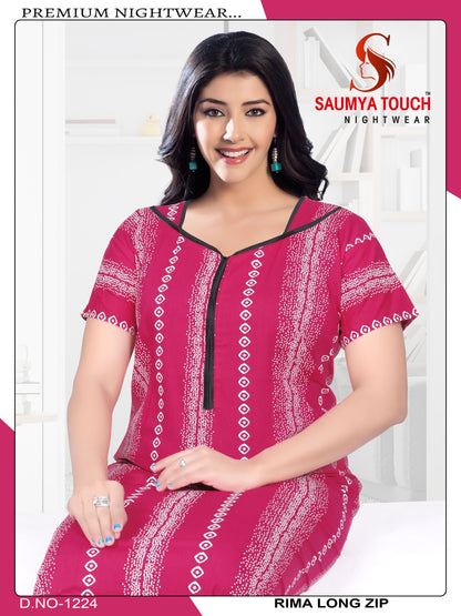 Rimay-1001-A Saumya Touch Night Gowns