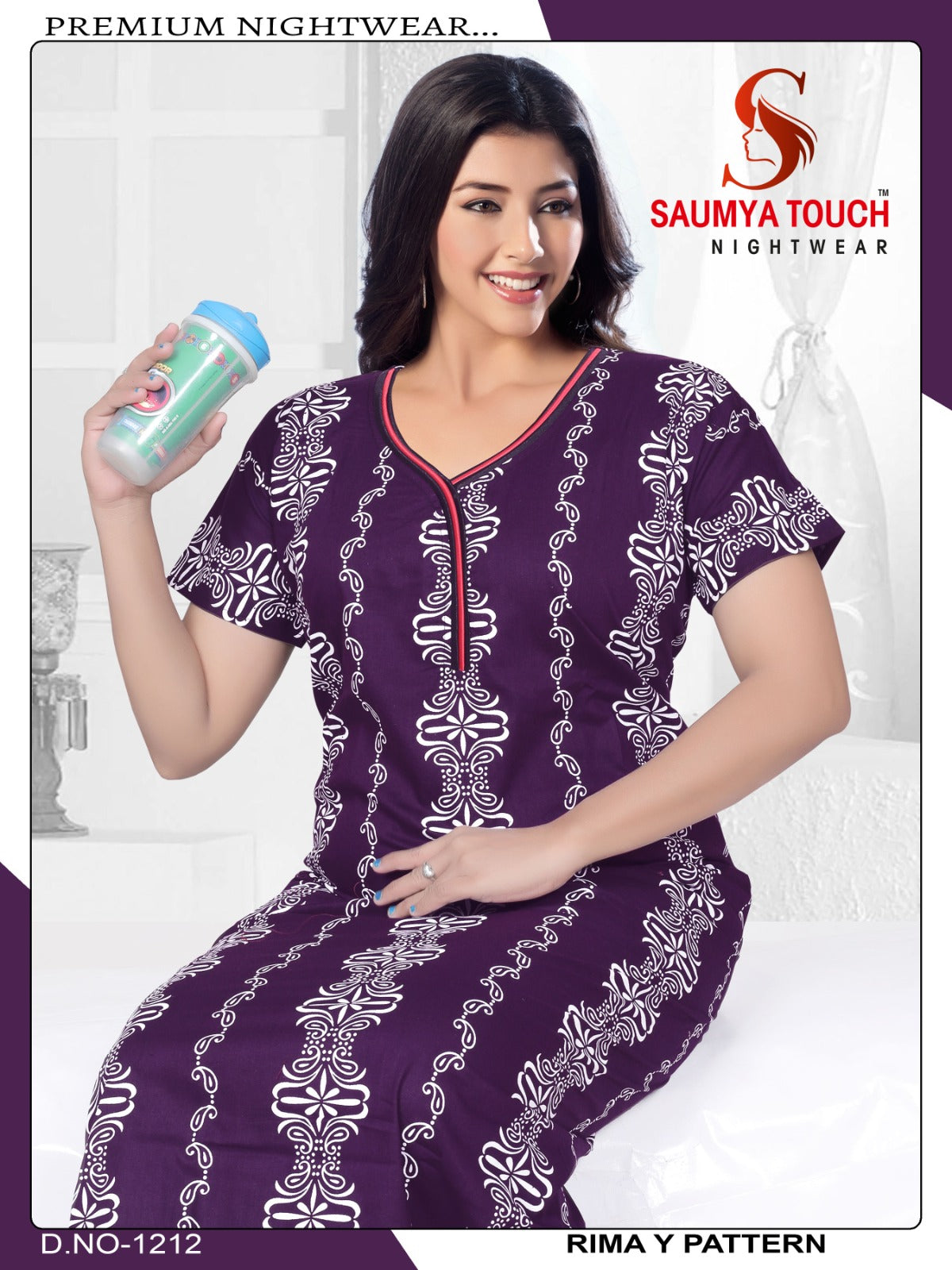 Rimay-1001 Saumya Touch Night Gowns