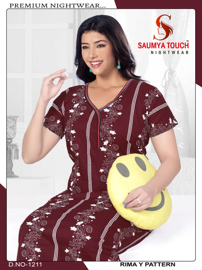 Rimay-1001 Saumya Touch Night Gowns