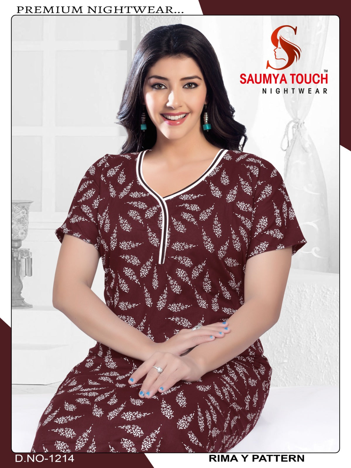 Rimay-1001 Saumya Touch Night Gowns