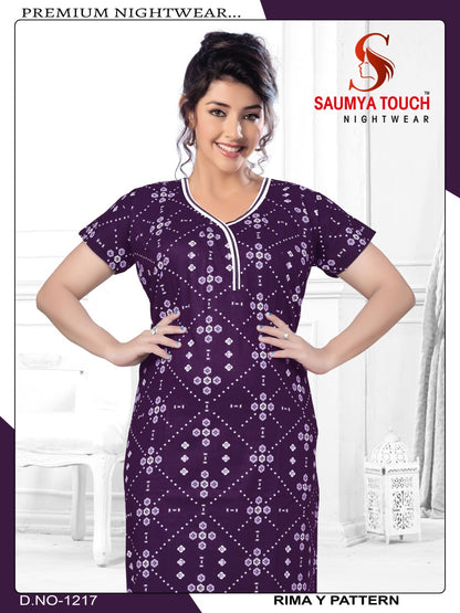 Rimay-1001 Saumya Touch Night Gowns