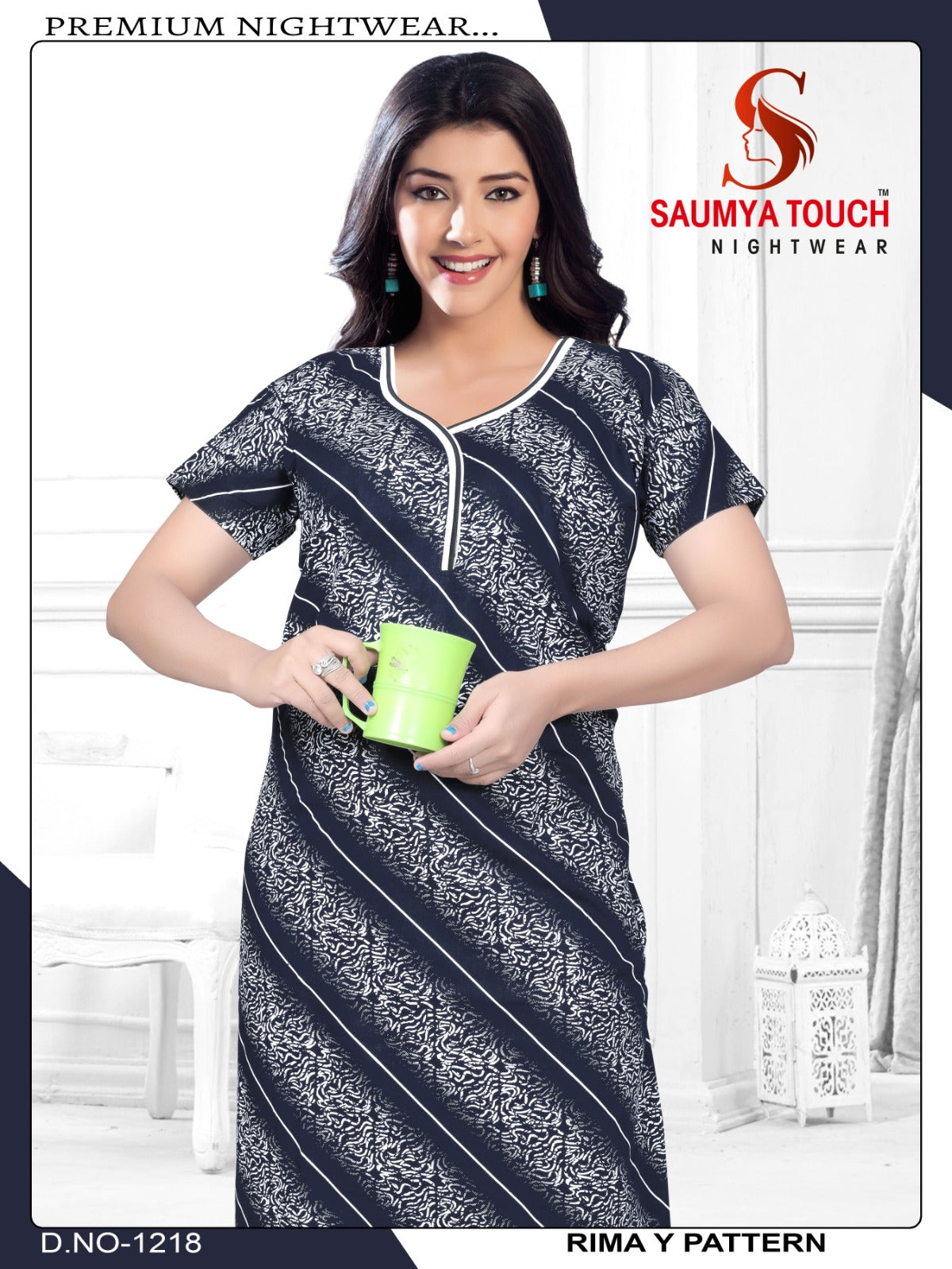 Rimay-1001 Saumya Touch Night Gowns