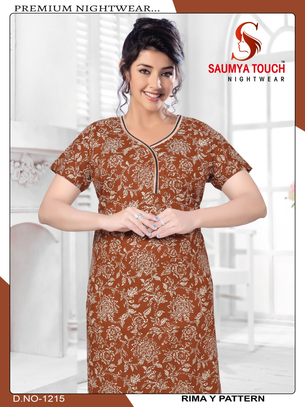 Rimay-1001 Saumya Touch Night Gowns
