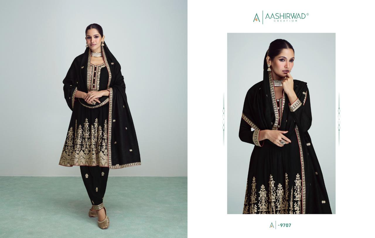 Riwaaz-Nx Aashirwad Creation Silk Readymade Suits