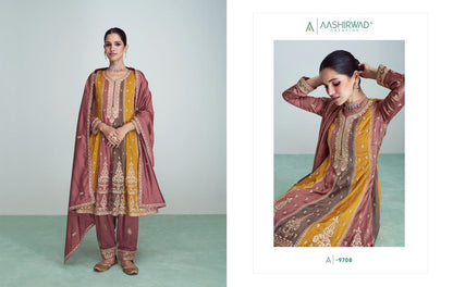 Riwaaz-Nx Aashirwad Creation Silk Readymade Suits