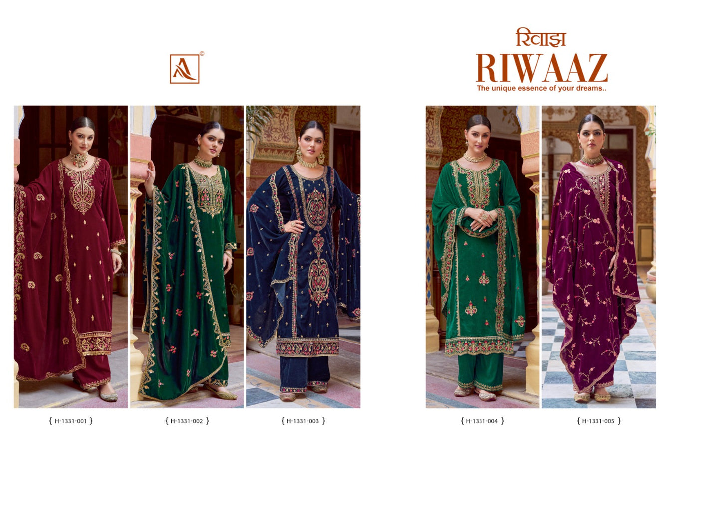 Riwaaz Alok Velvet Suits