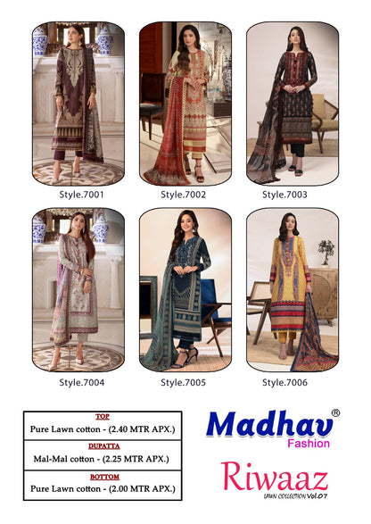 Riwaaz Vol 7 Madhav Fashion Karachi Salwar Suits