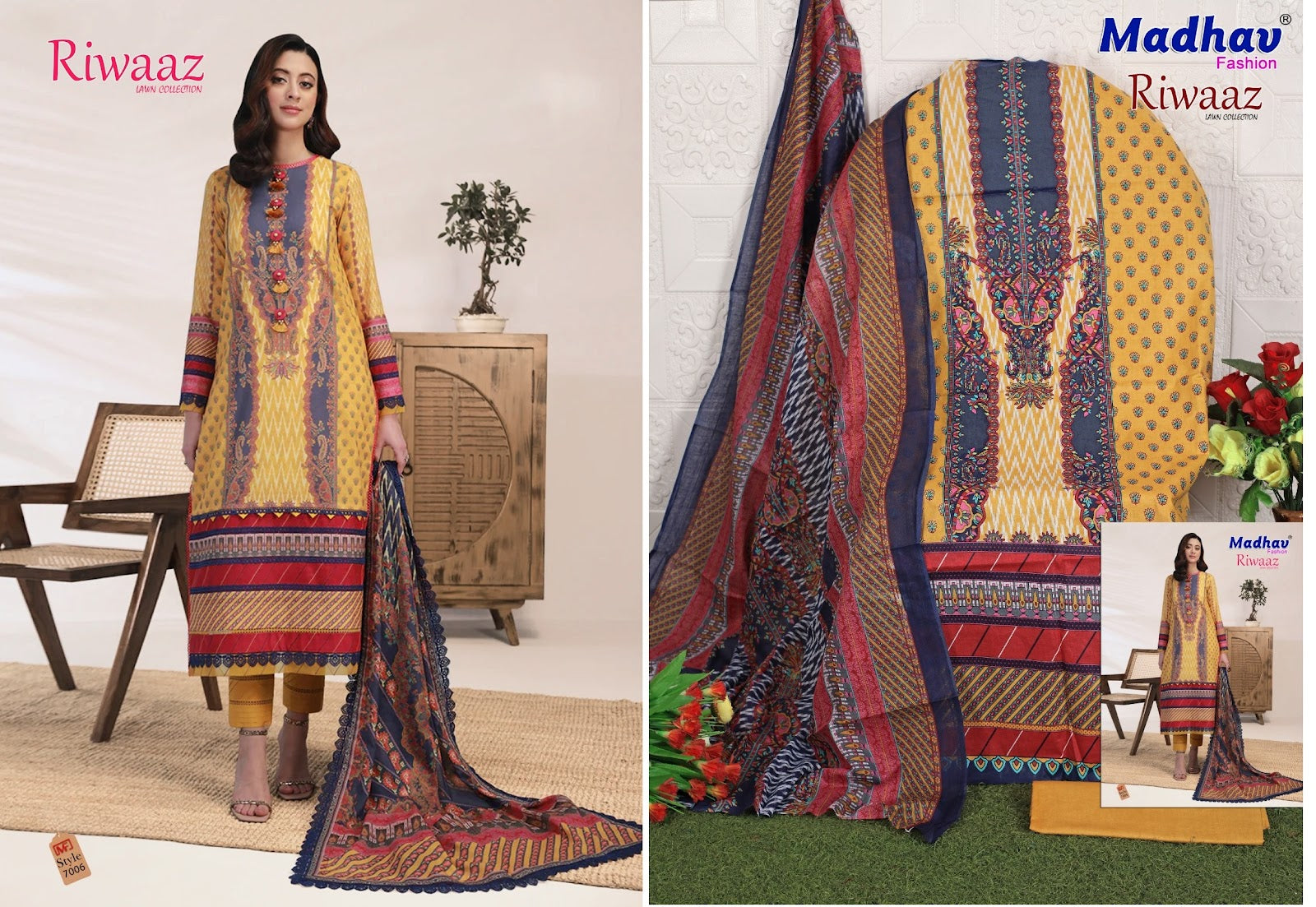 Riwaaz Vol 7 Madhav Fashion Karachi Salwar Suits