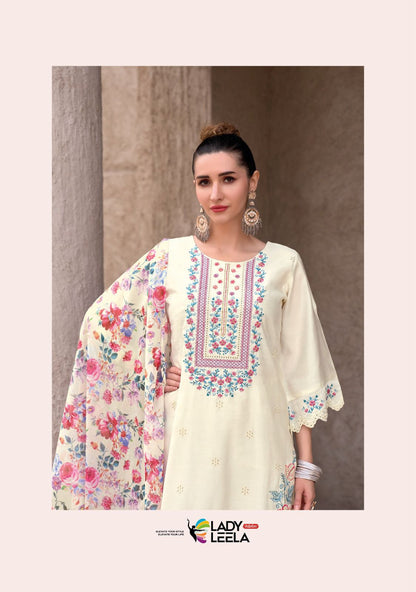 Riwayat Ladyleela Viscose Silk Readymade Pant Style Suits